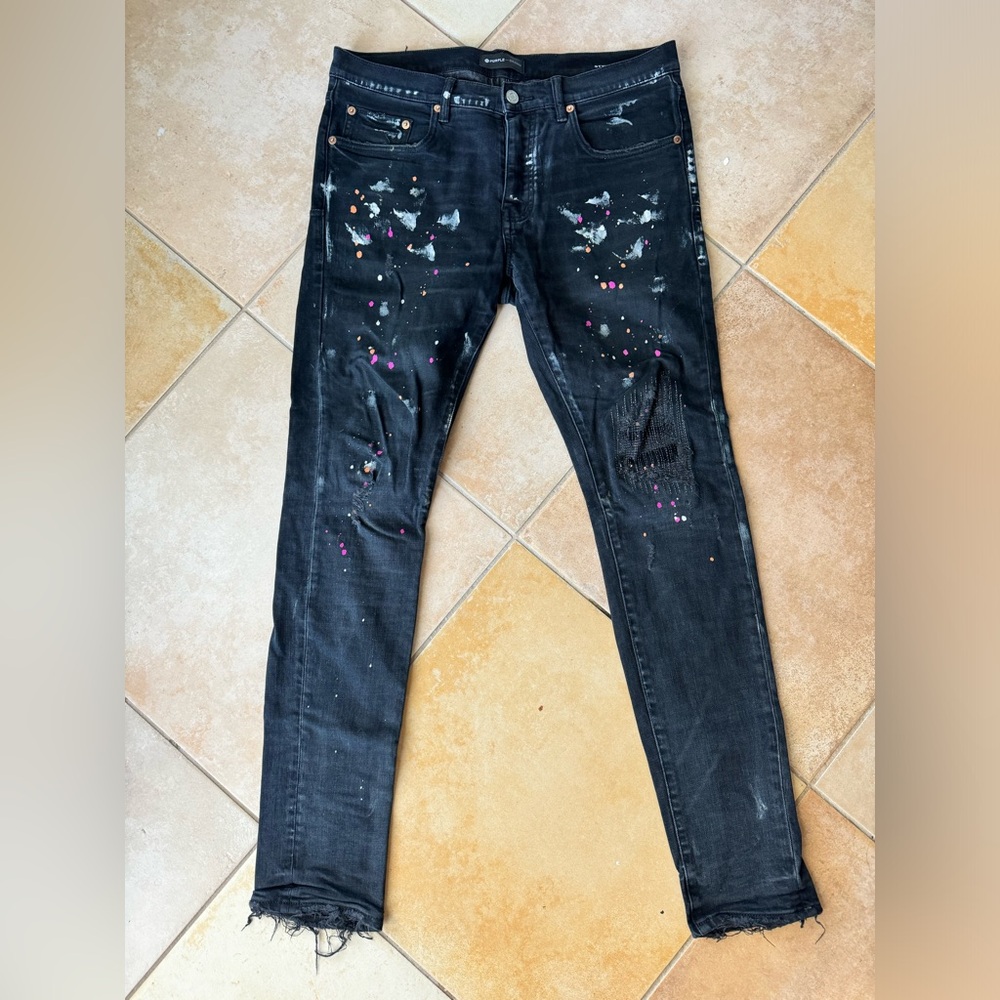 Purple Brand P001 splatter
